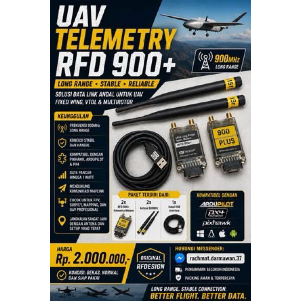 UAV Telemetry RFD 900 Plus
