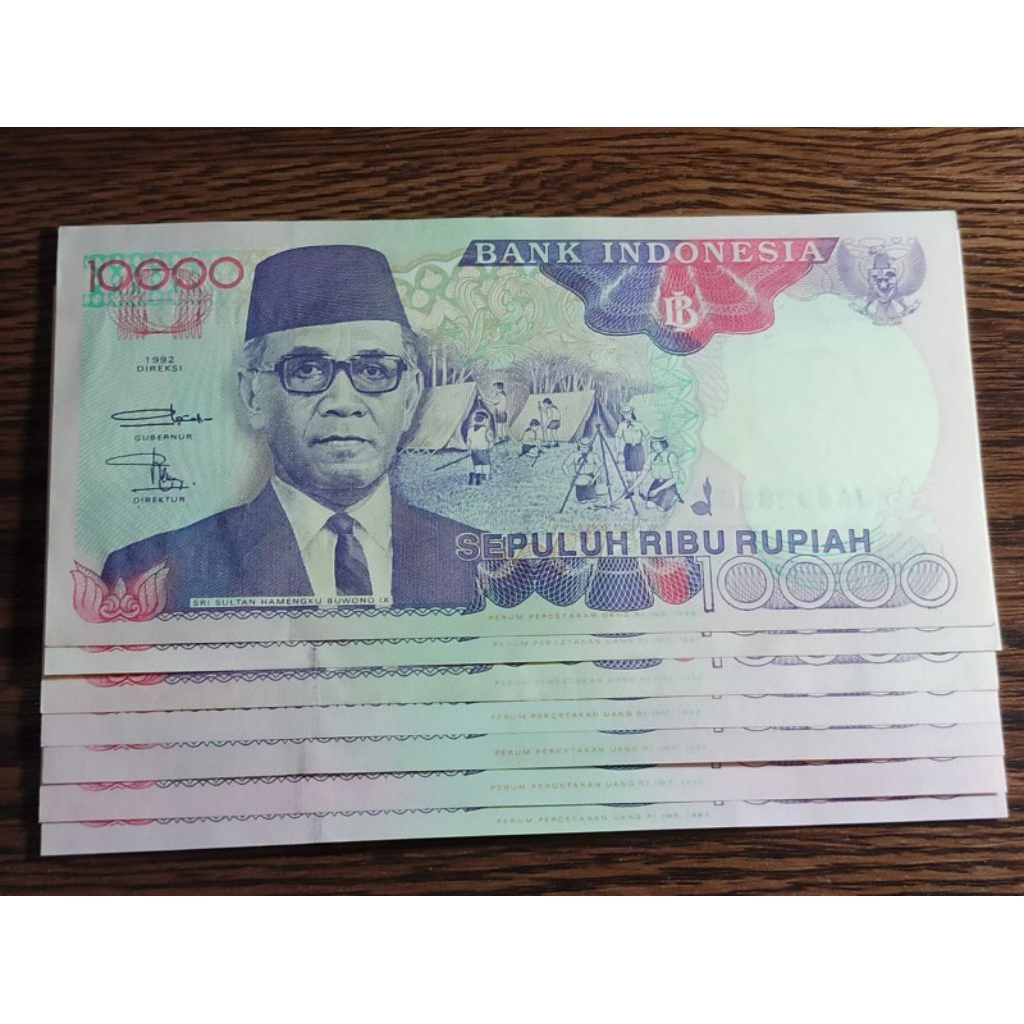 Rp.10000 Tahun 1992 Hamengkubuwono