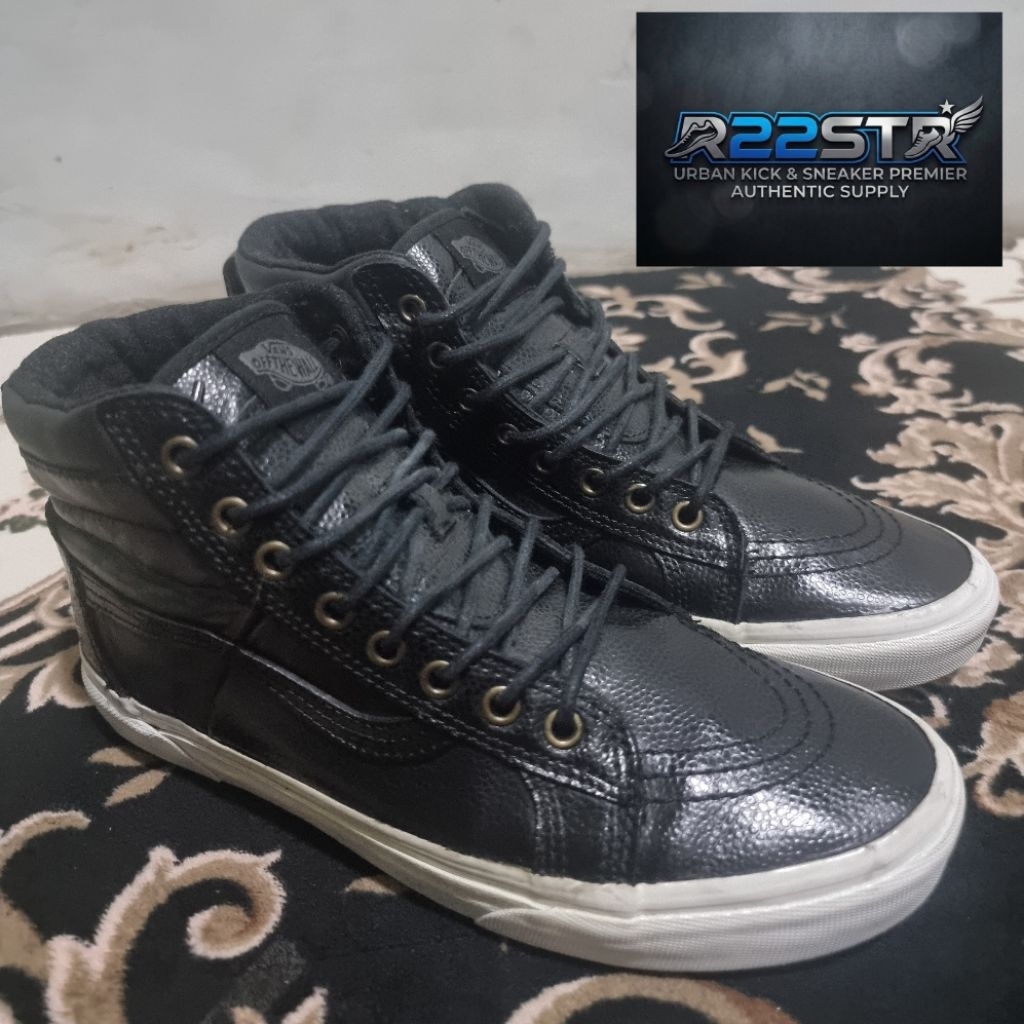 SEPATU SNEAKERS VANS SK8 HIGH 46 MTE KULIT
