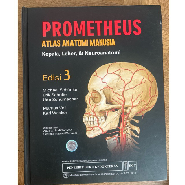 Prometheus Atlas Anatomi Manusia Edisi 3 Kepala, Leher, dan Neuroanatomi (Bekas/Second/Preloved)