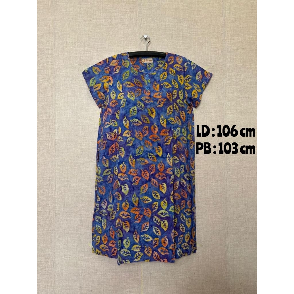 Daster Sunan kancing depan (full batik)