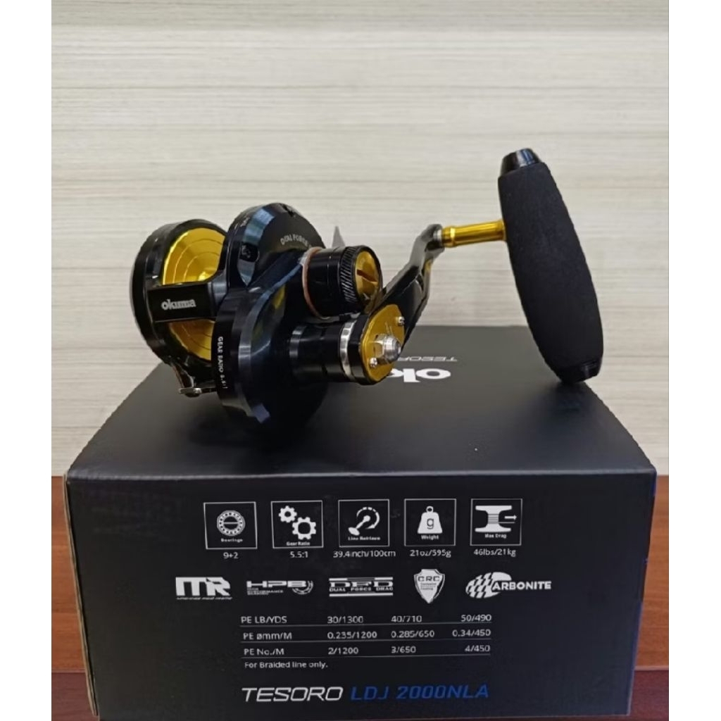 REEL OH OKUMA TESORO LEVER DRAG