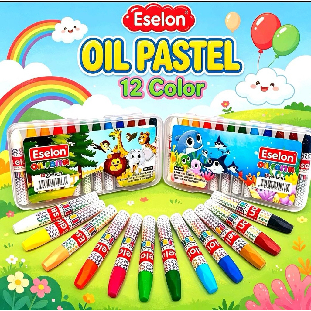 Crayon eselon 12 warna