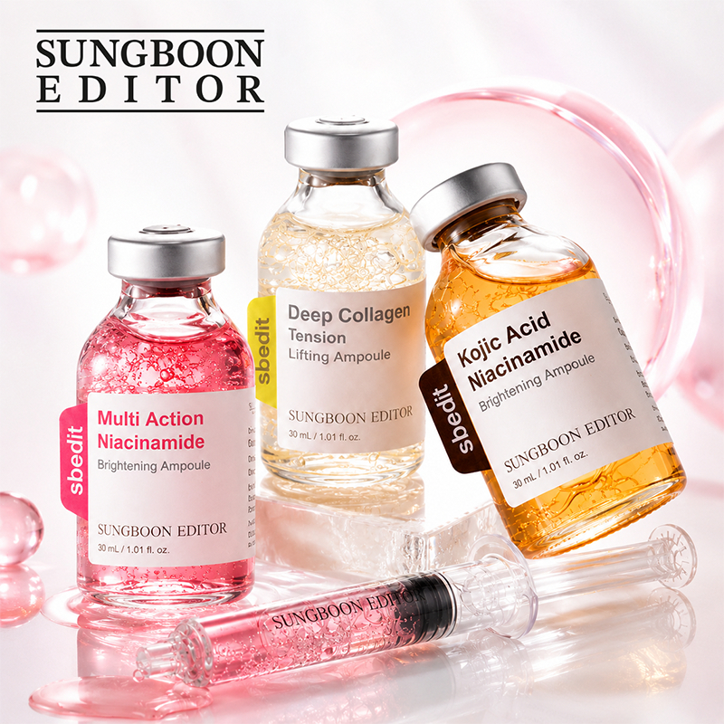 Sungboon Editor Collagen Silk Peptide Intensive Ampoule 40ml / Collagen Peptide Pink PDRN Glow Inten