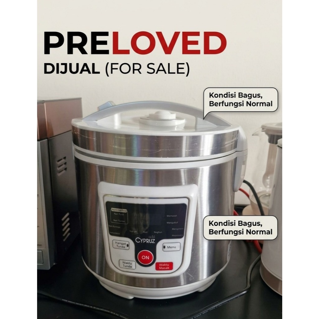 [PRELOVED] Cypruz Rice Cooker Low Sugar 1.8L RC-0508 - Magic Com Sehat Rendah Karbohidrat Bekas Paka