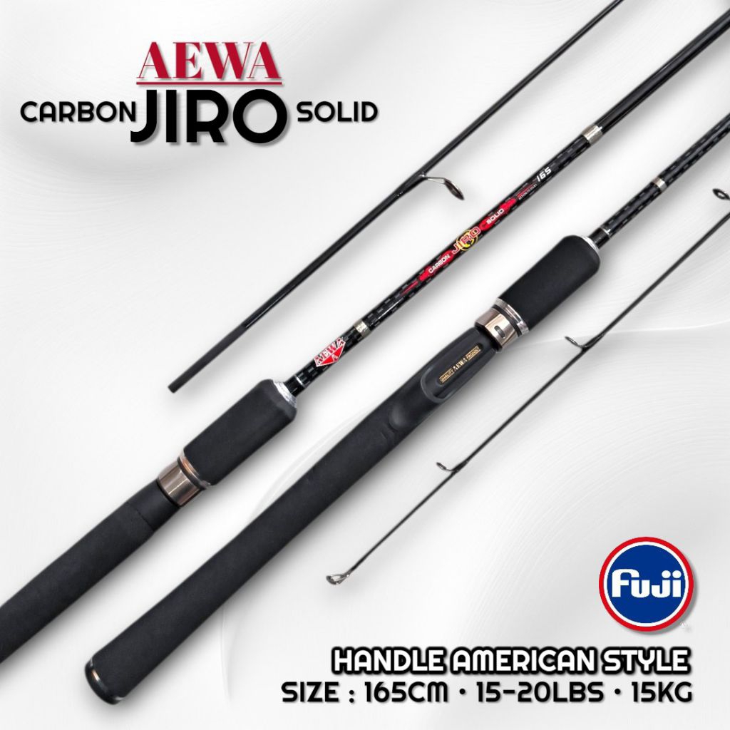 Joran Pancing Carbon AEWA JIRO Ring Guide Fuji Panjang 165cm 15-20Lb