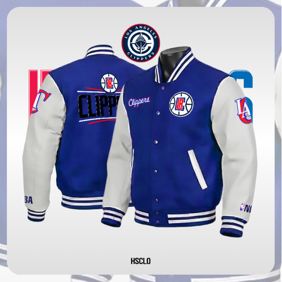 Jaket Olahraga XS-5XL LOS ANGELES CLIPPERS NBA Basketball Western Conference Team Tracktop Jacket Ju