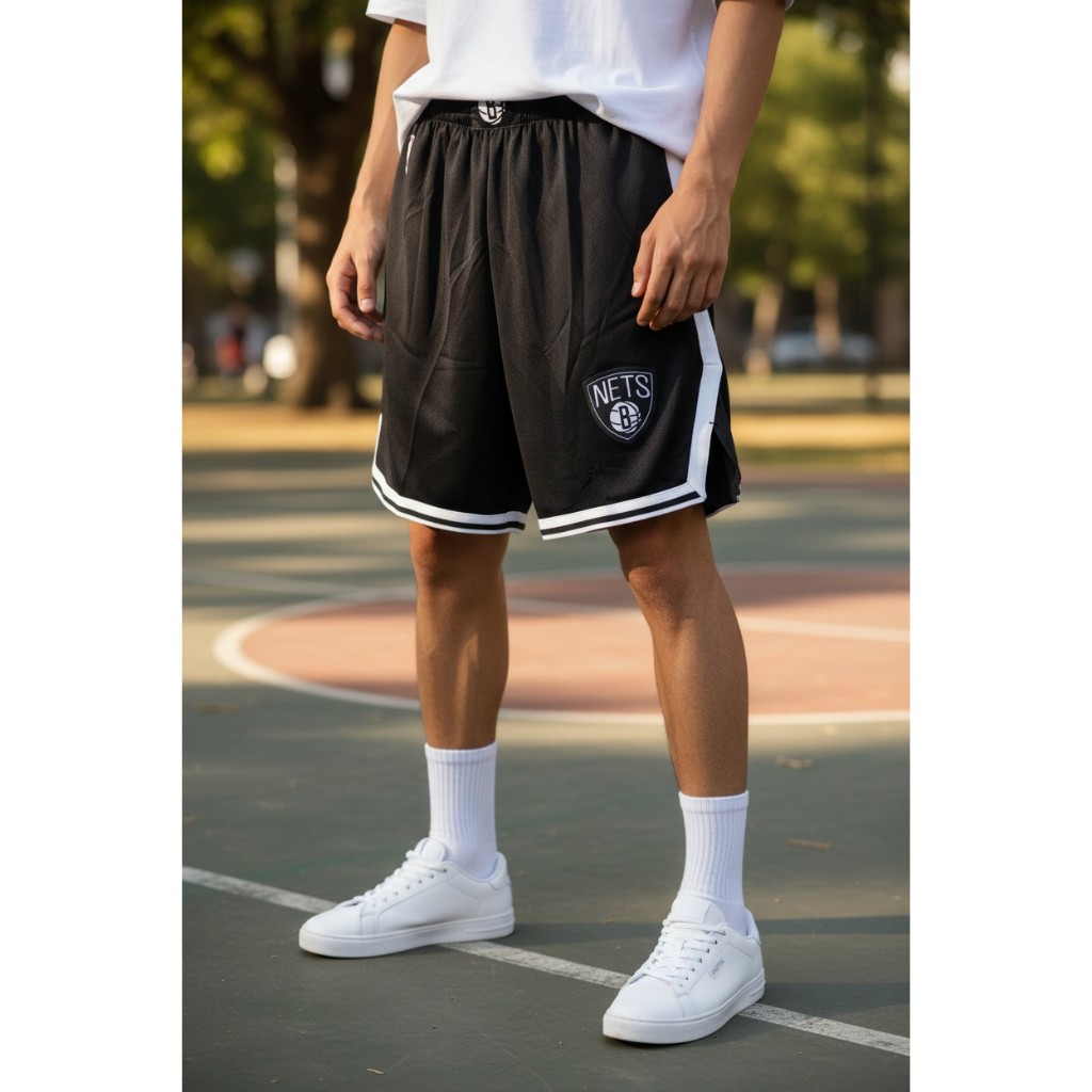 CELANA OLAHRAGA BASKET HEATPRESS BROOKLYN NETS HITAM 22/23