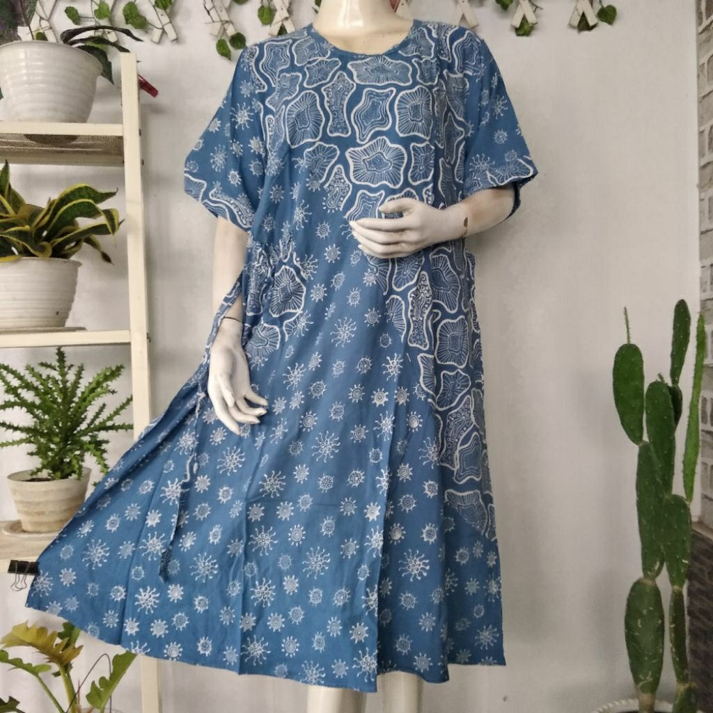 Qonita Original (Ld110,Pb110) Daster Klok batik Pekalongan Rowina