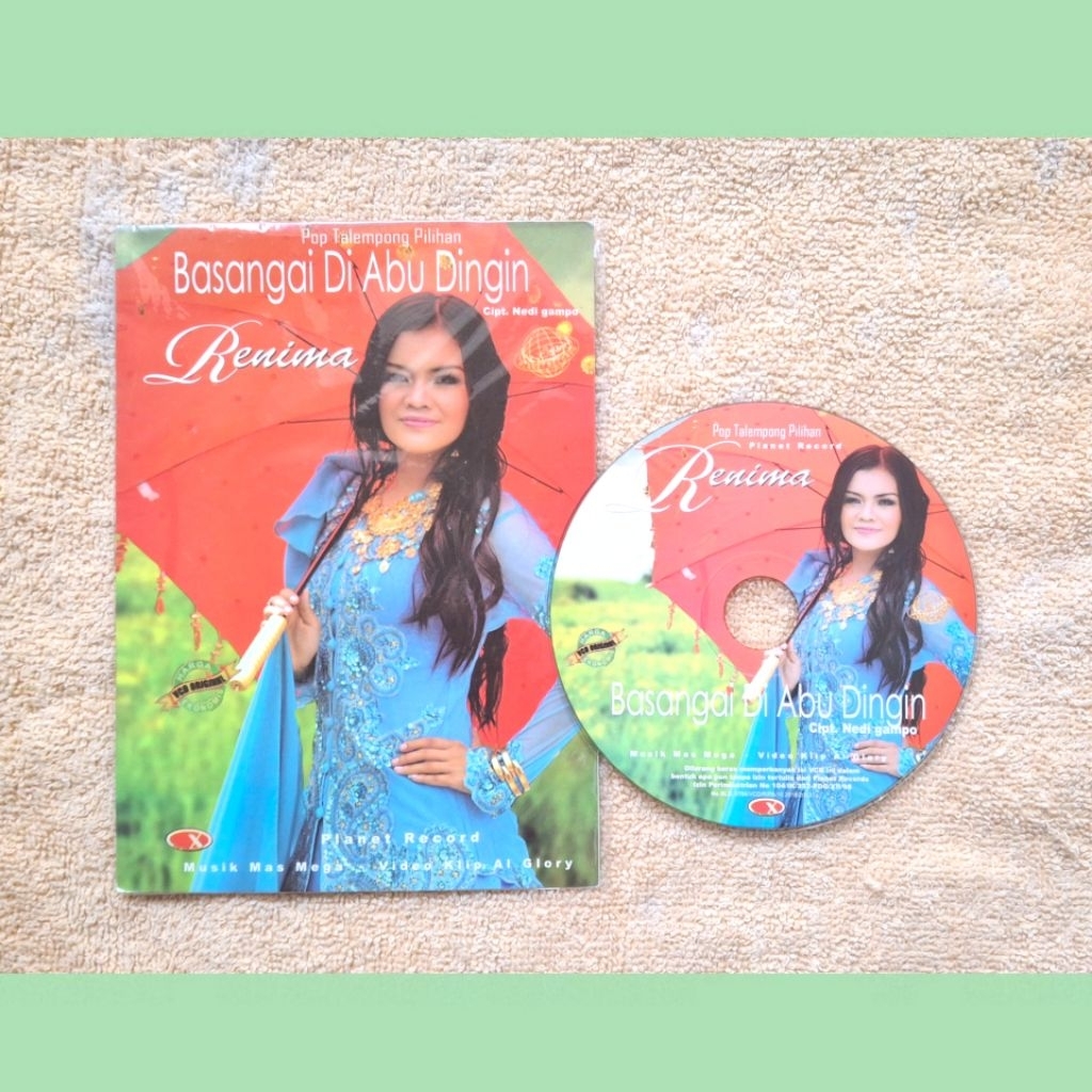 VCD Original Renima Pop Minang Talempong Pilihan - Basangai Abu Dingin Planet Record