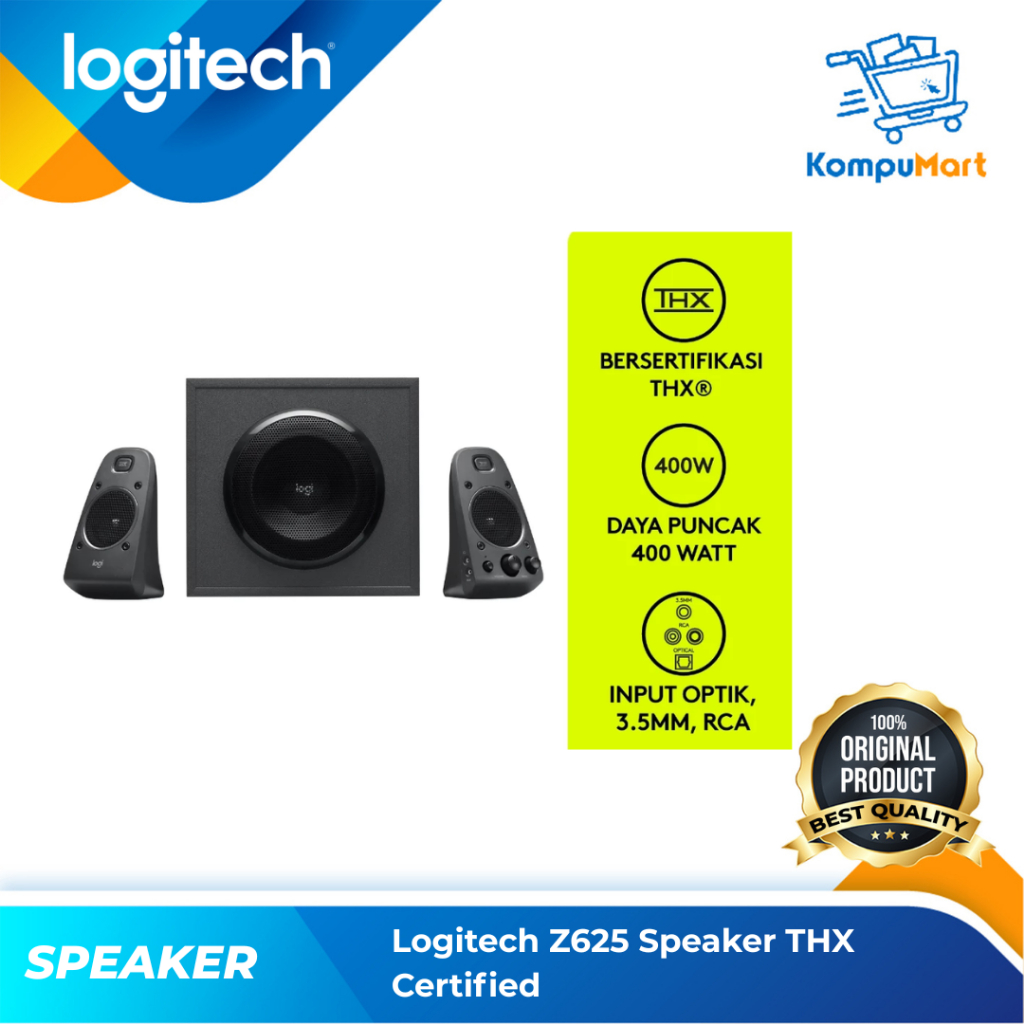 Speaker 2.1 Logitech Z625 / Z 625 THX Certified