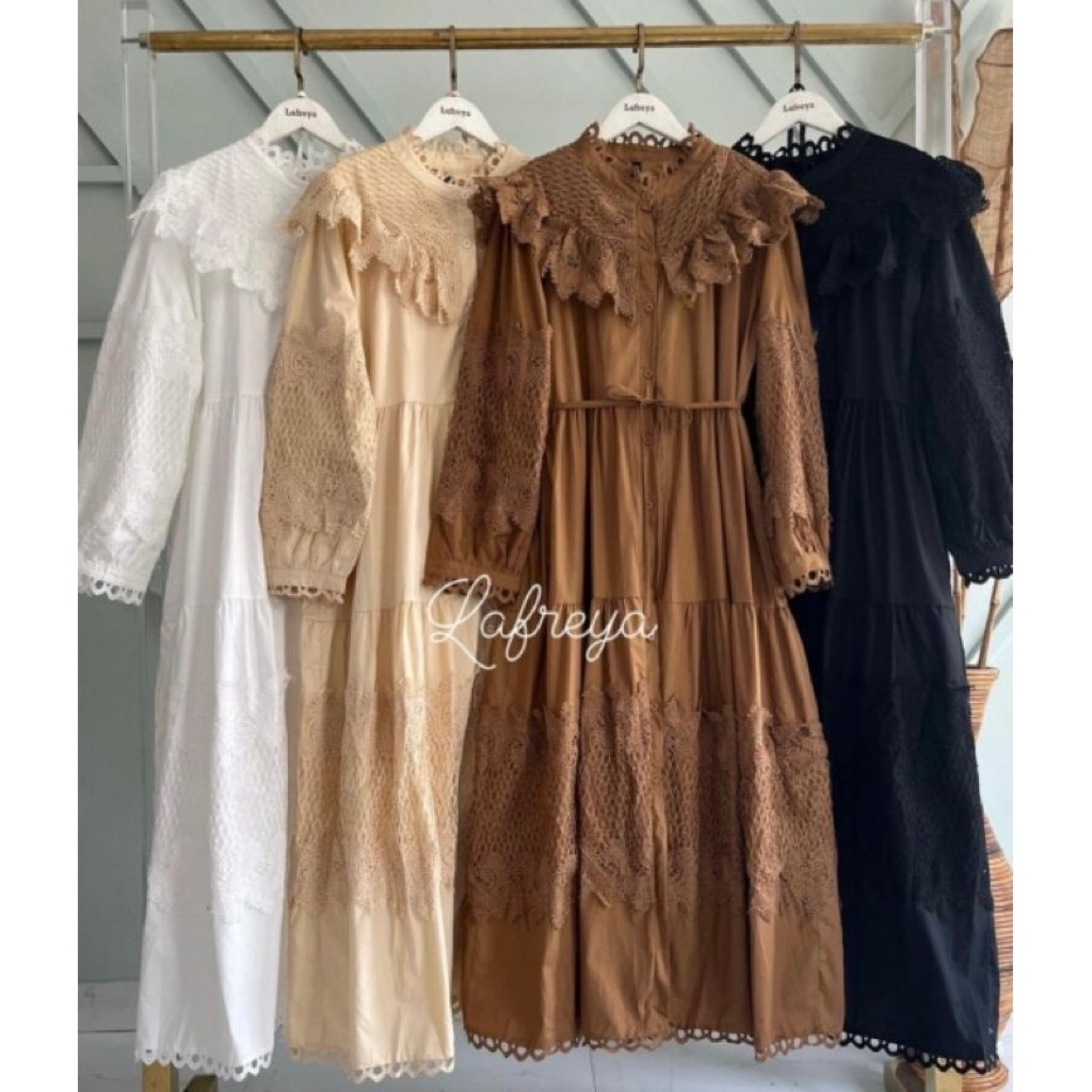 Lala dress, gamis lfy, lafreya dress, gamis goldy, Dress Maxi, gamis bangkok, gamis putih, white max