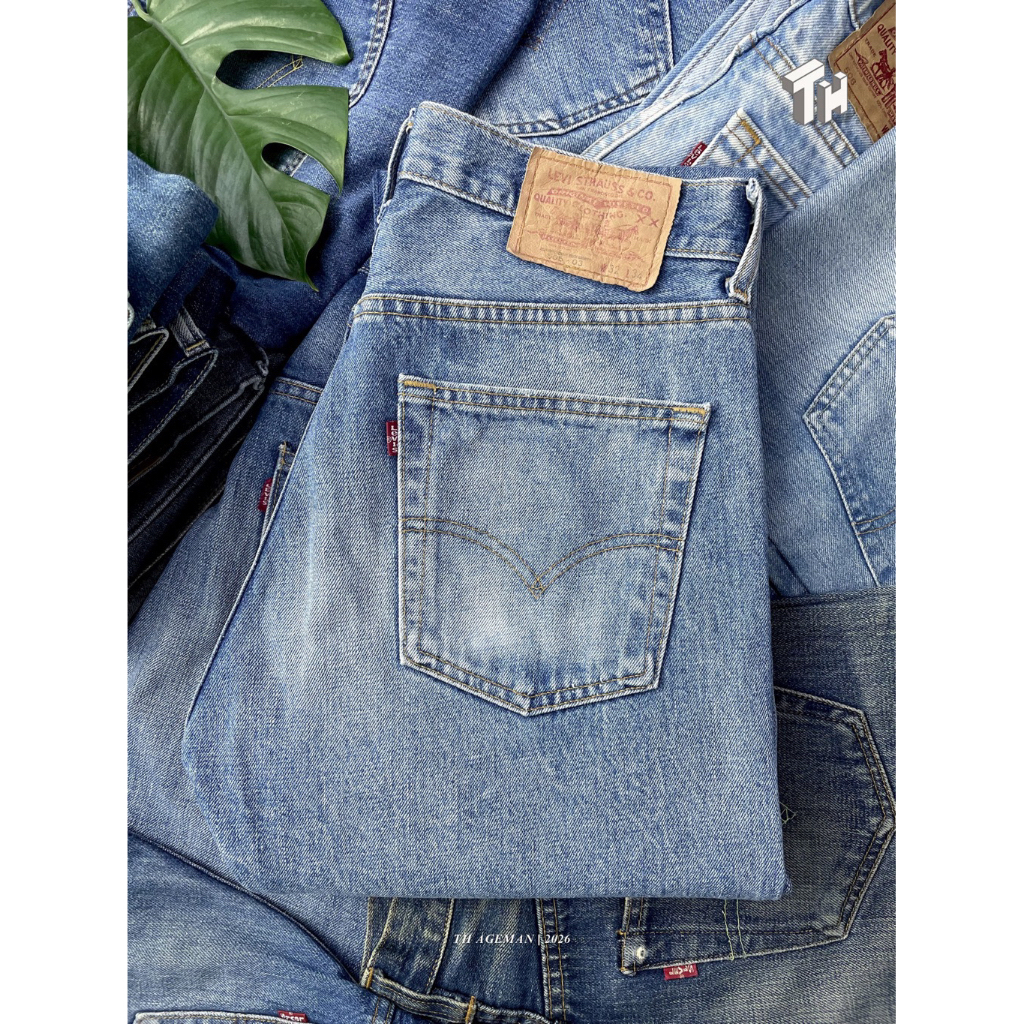 Celana Jeans Lp 5 0 5 Regular Fit Repro 1960s Edition Vtg Mid Stonewash Denim USA