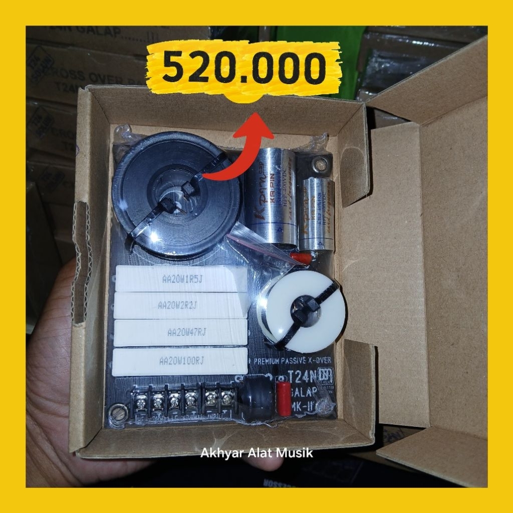 Crossover Passive T24N Galap Original DSA Kapasitor Kapin