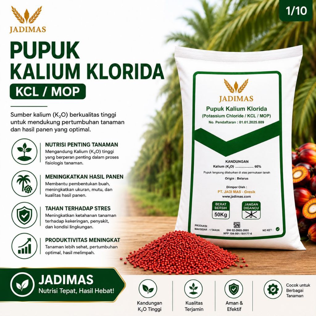 JADIMAS KALIUM KLORIDA 50Kg