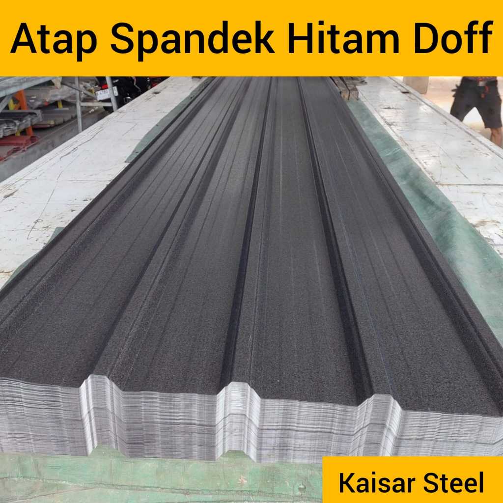 Atap Spandek Hitam Doff
