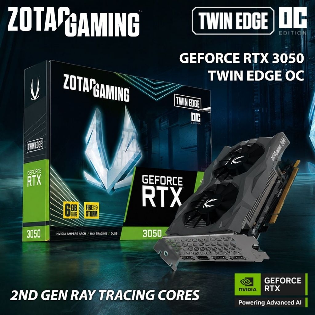 VGA NVIDIA RTX 3050 ZOTAC 6GB DDR6