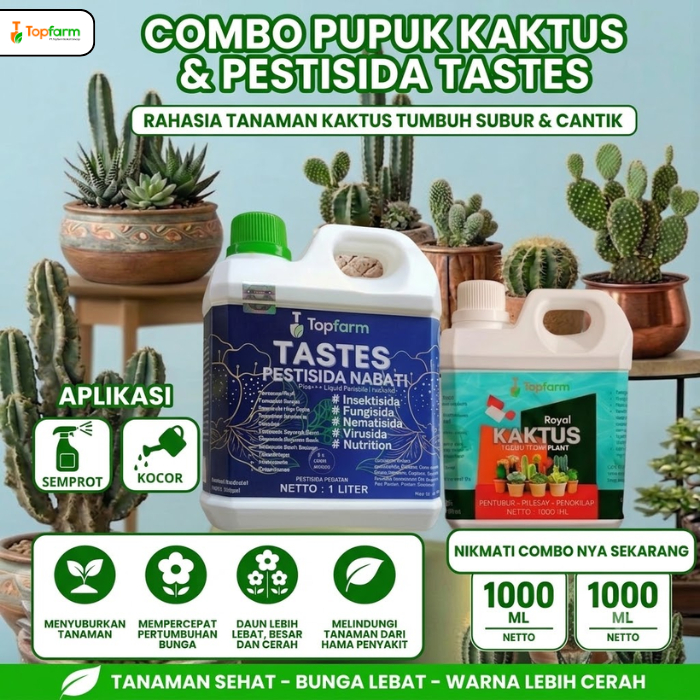 Pupuk Khusus Tanaman Kaktus Sukulen / Pupuk Perangsang Akar Kaktus / Booster Penyubur Sukulen Cantik