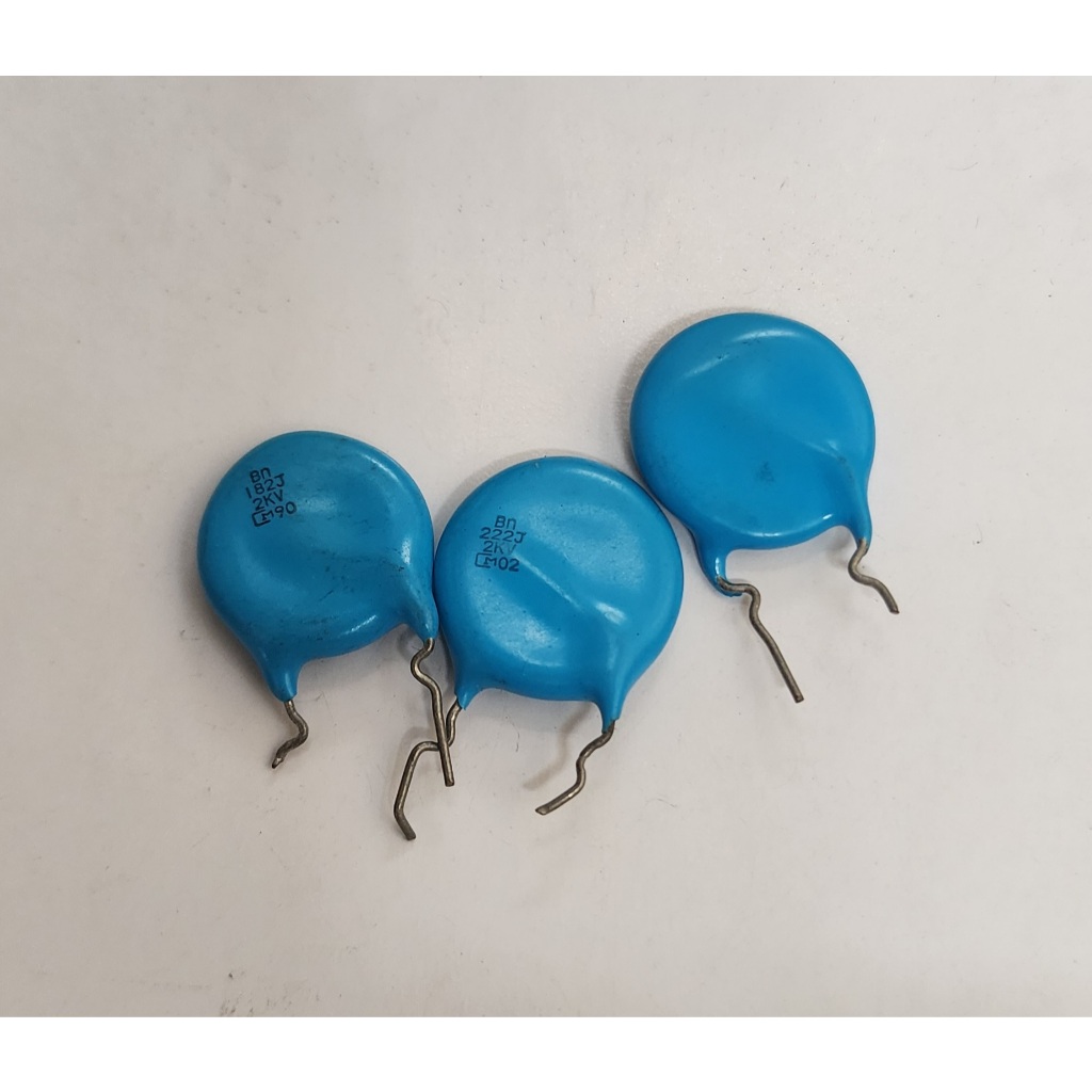 Capacitor Mylar Kapasitor Milar 222 222J 2.2nF 0.0022uF 2KV 2000V 5% - Harga per 3 Pcs