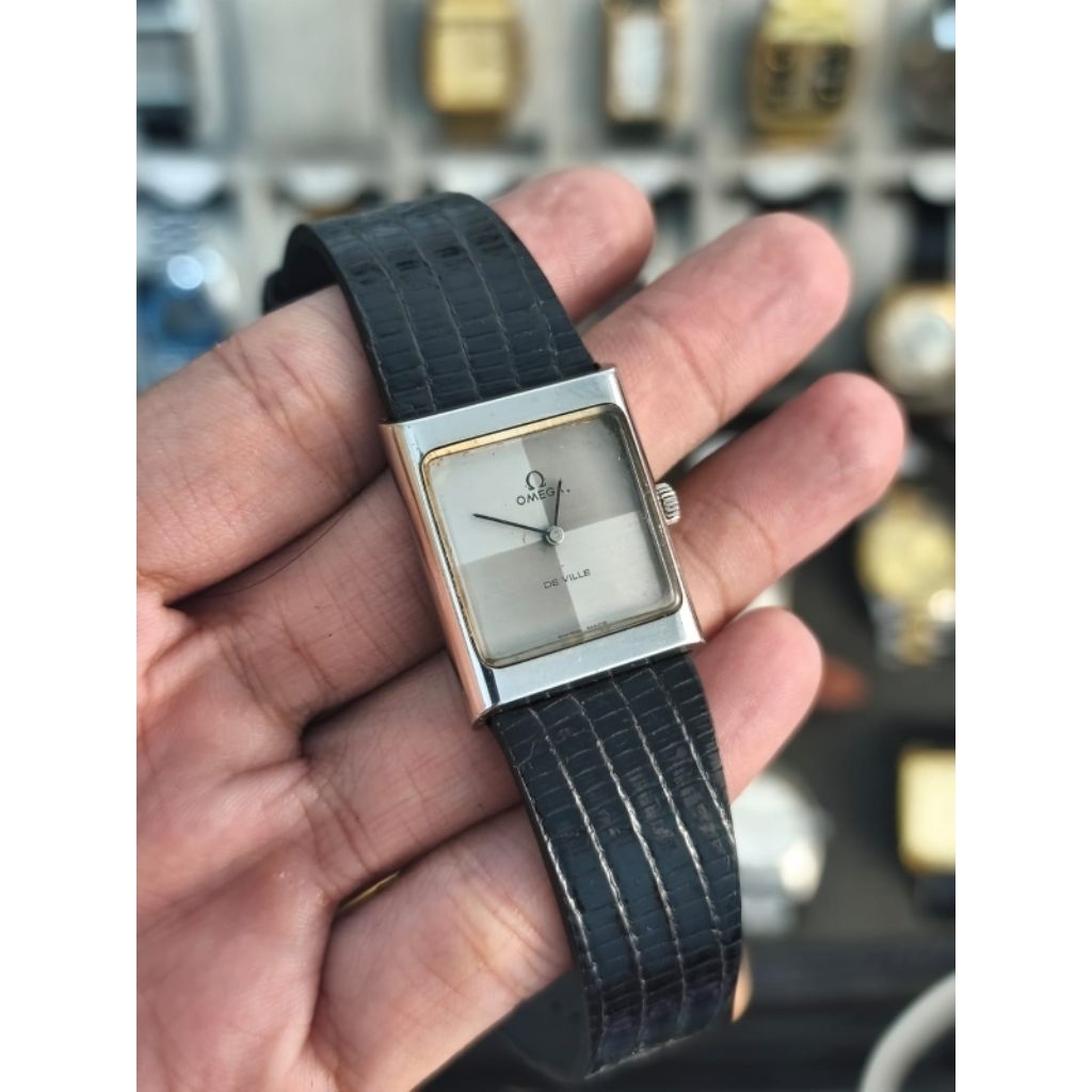 omega Deville tank CheckerBoard Dial