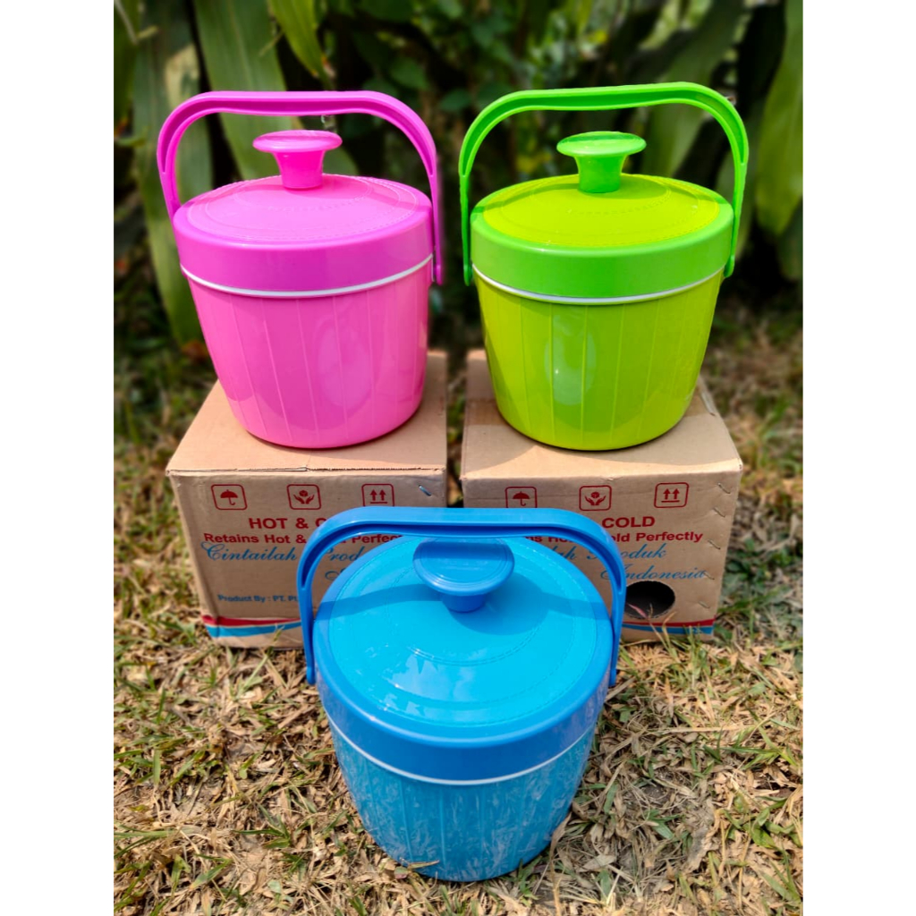 Termos Nasi Dan Es Nadia 4 Liter Serbaguna Tahan Panas Dingin Rice Bucket Mini Rantang Nasi Mini Ran