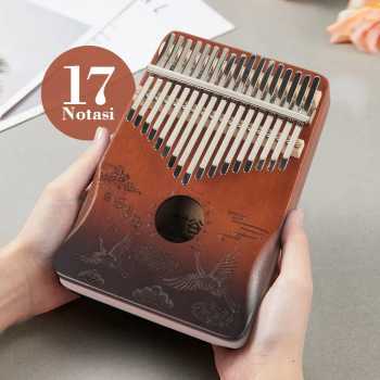 Kalimba Thumb Piano 17 Notasi dengan Buku Belajar - Alat Musik Unik