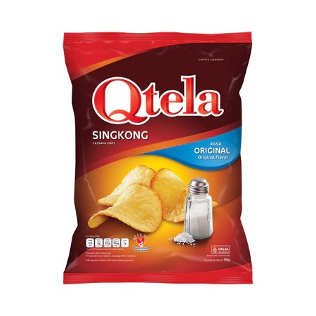 SAG Qtela Keripik Singkong Original 175gr Kripik Singkong QTELA
