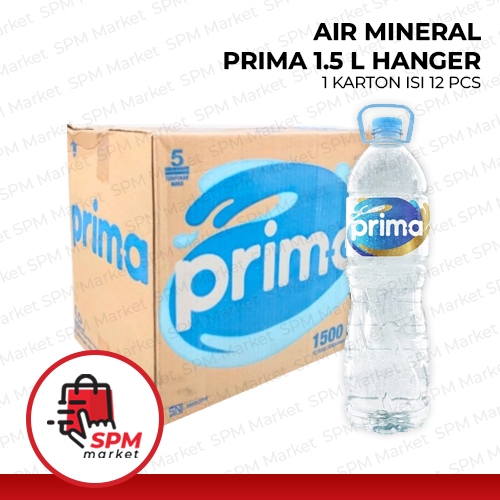 Air Mineral Prima 1500 ml Botol Hanger Dus isi 12 pcs / Air Minum Prima 1.5L / Air Mineral Botol Pri