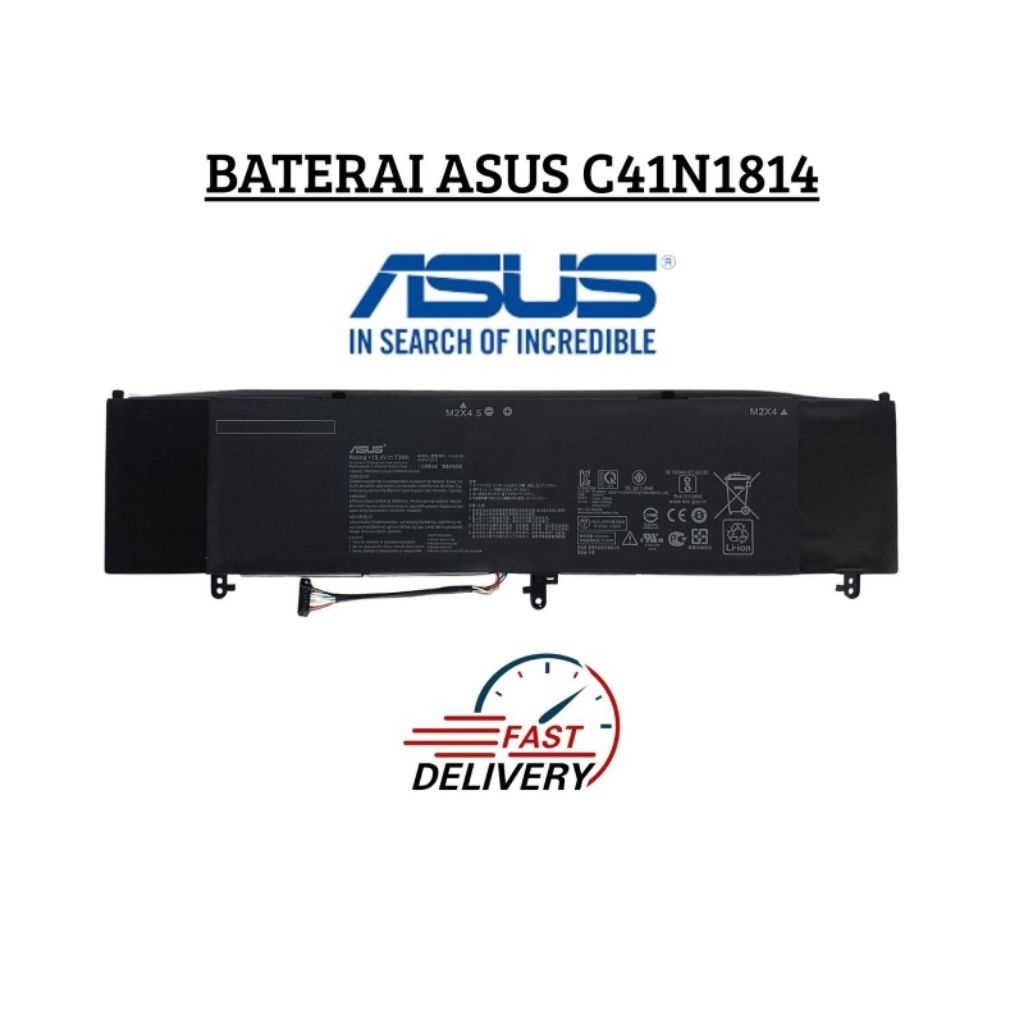 Baterai Asus C41N1814 Zenbook 15 UX533 UX533FD UX533FN BX533FD RX533
