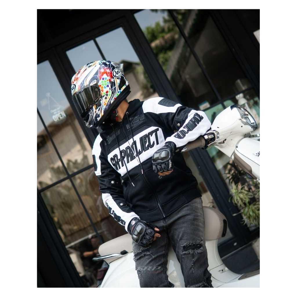 Hoodie Mesh SR-PROJECT RUSH White