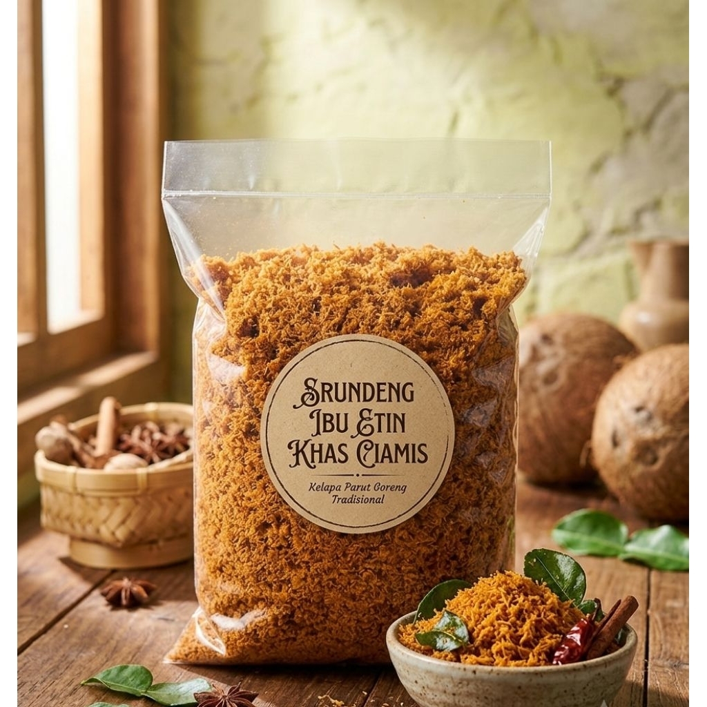 Serundeng kelapa khas ciamis kemasan 1kg