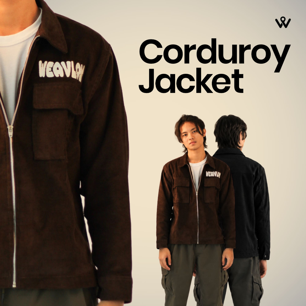 Weavlow | Jacket corduroy pria | Jaket pria corduroy vintage | Ukuran L