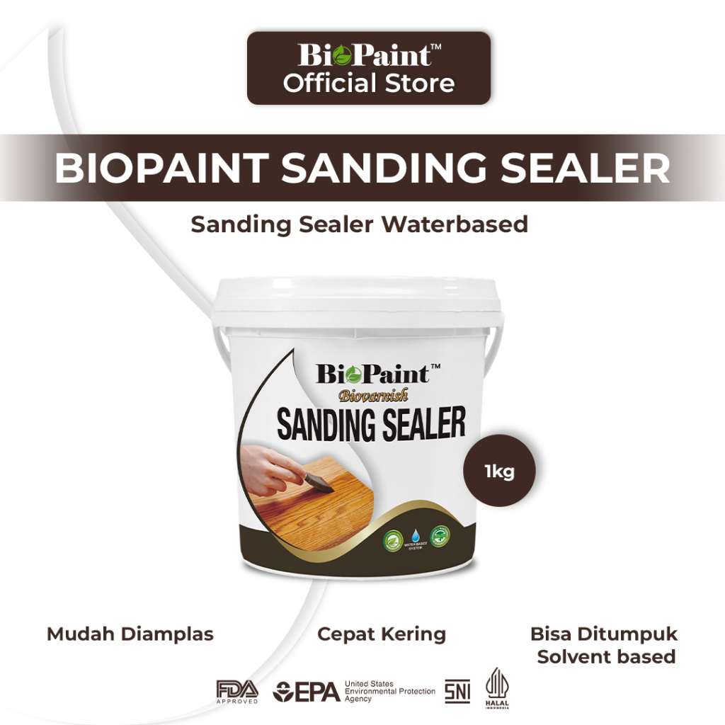 Plamir Biovarnish Sanding Sealer Kayu 1 kg