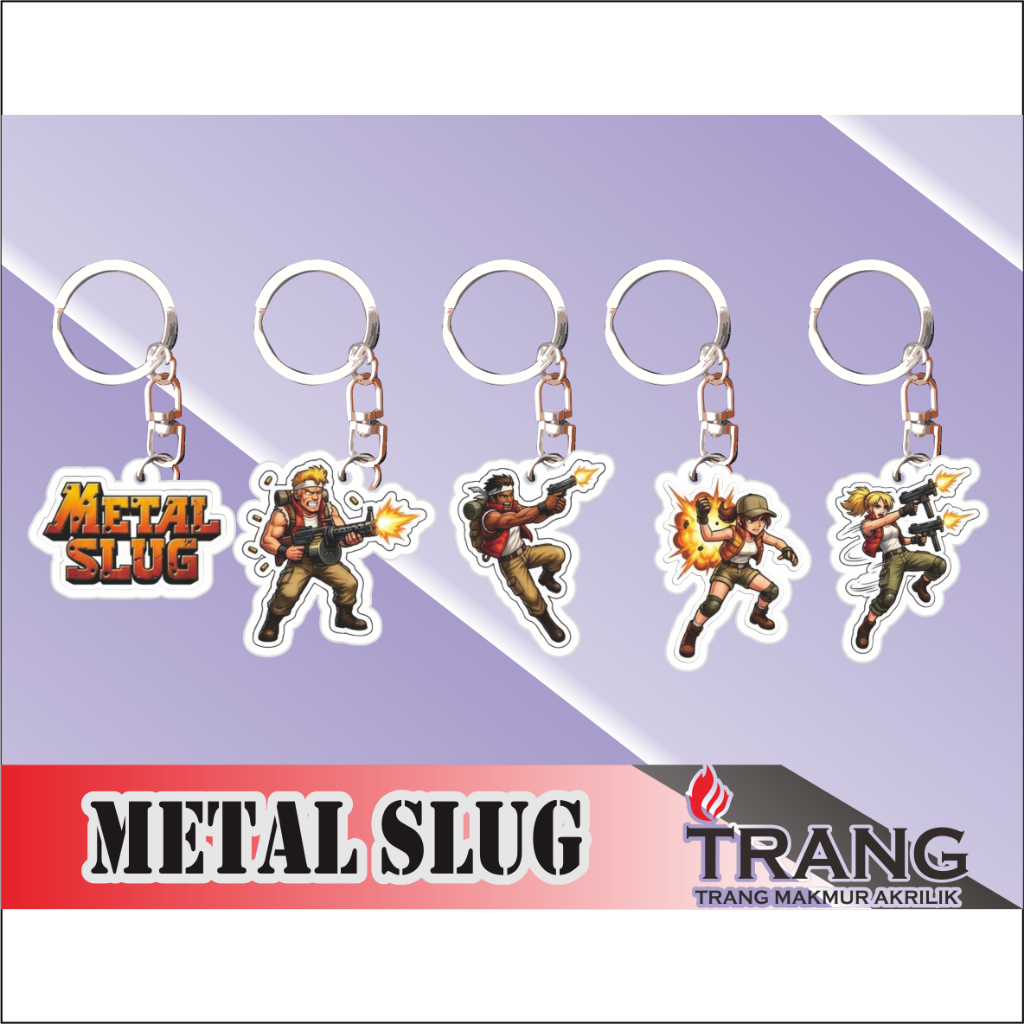 Gantungan Kunci Akrilik Metal Slug / Keychain Acrylic Metal Slug