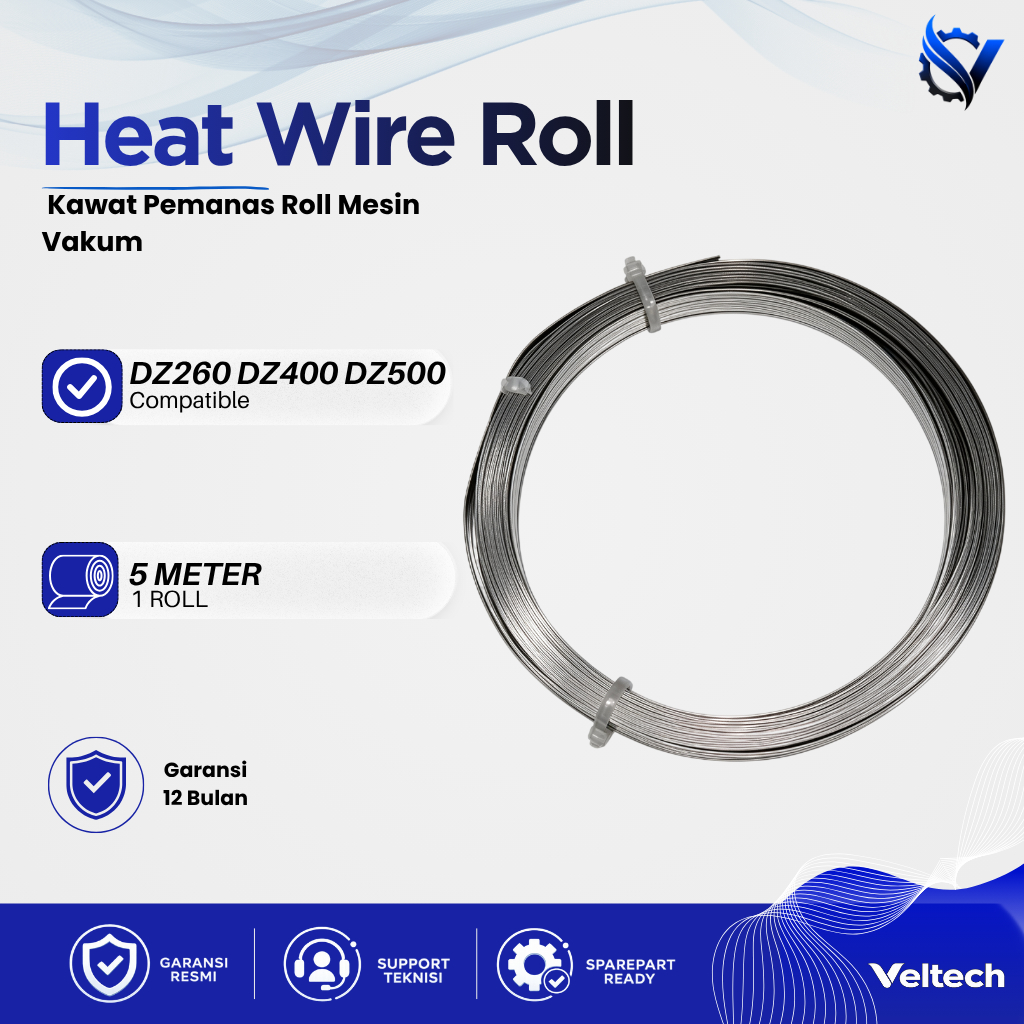Heat Wire Roll Mesin Vakum DZ260 DZ400 DZ500 | Sparepart Mesin Vakum DZ Series | Kawat Pemanas Roll 