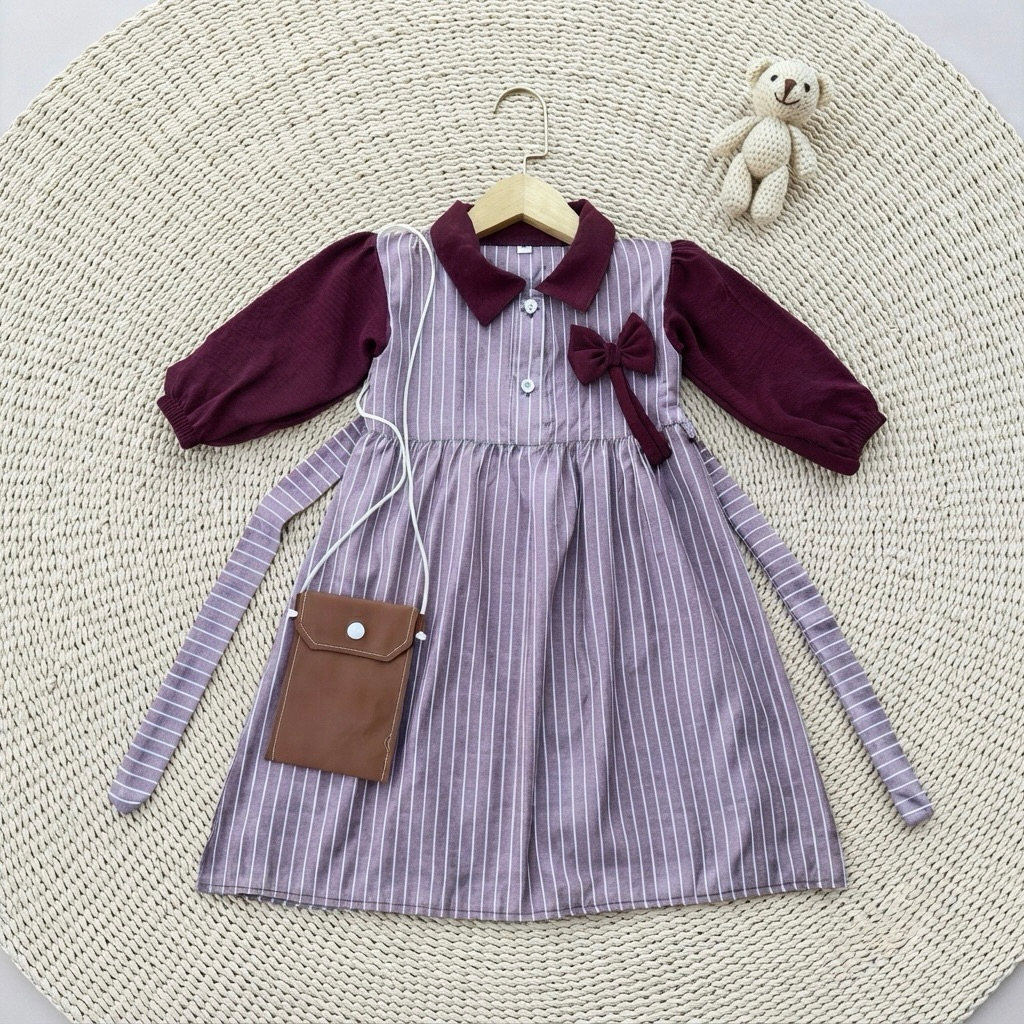 GAMIS TRENDY ANAK PEREMPUAN 1-9 TAHUN FREE TAS MODEL ANDINI