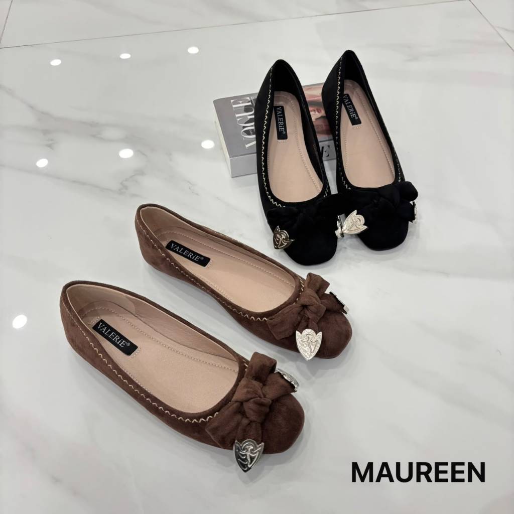 Valerie sepatu flat beludru 36-40 MAUREEN
