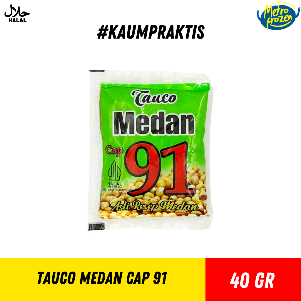 Cap 91 Tauco Medan 40gr //asli resep medan //halal
