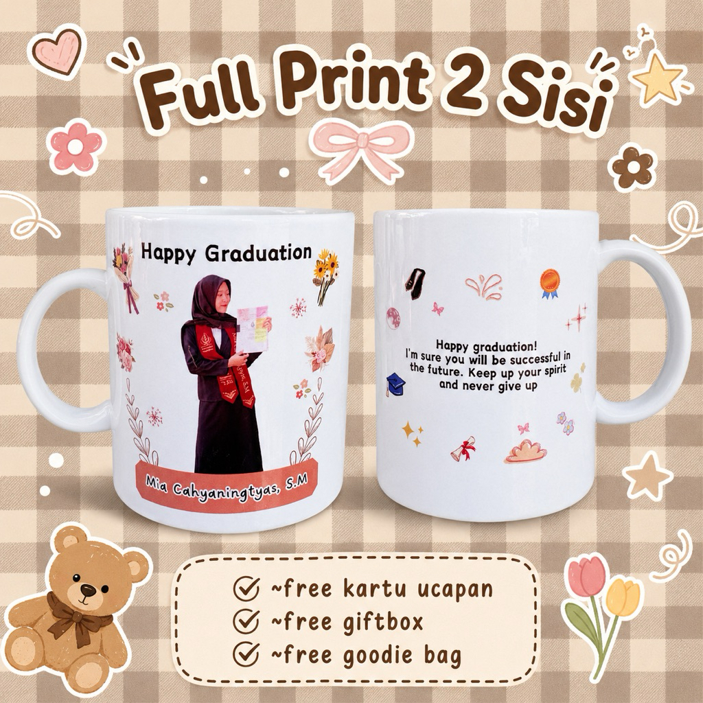 KADONESIA Mug Wisuda / Hampers Wisuda / Mug Wisuda Graduation