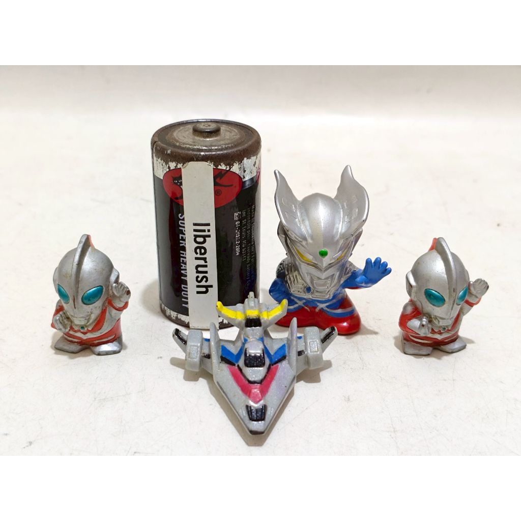 Set bandai ultraman zero dyna guts eagle kaiju mini figure gashapon fingerdoll finger doll