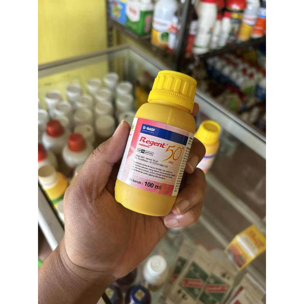BASF Regent 50 SC Insektisida 100 ml Botol Kuning Untuk Pestisida Pertanian