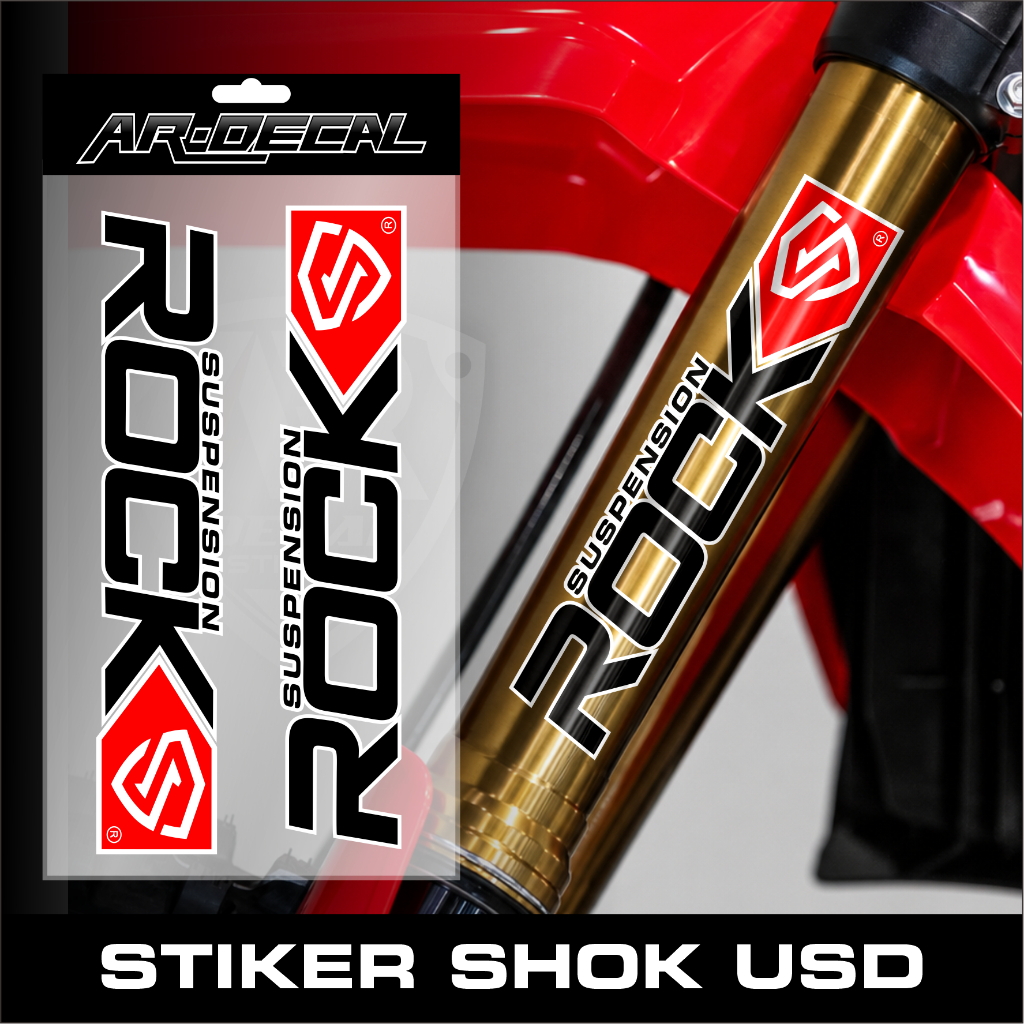 Stiker Shock Depan USD Universal Premium Waterproof | Decal Tabung Shock Upside Down Motor Trail MX 