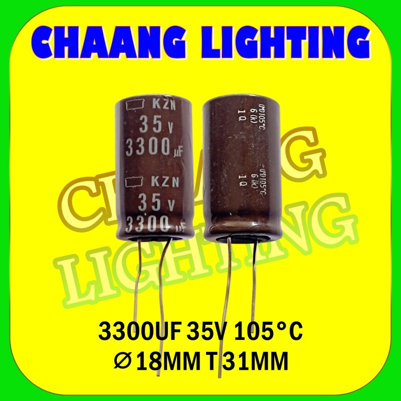 3300UF 35V 3300UF 35 VOLT 105'  ELCO 3300UF 35V 105' KAPASITOR 3300UF35V 105' CAPASITOR 3300uF 3300 