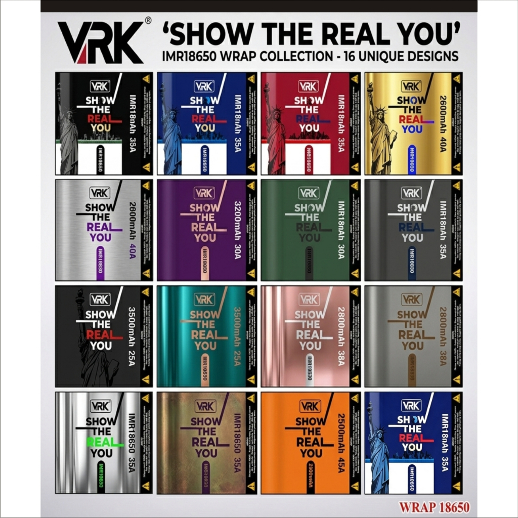 garis lurus art stiker wrap batre vrk 18650