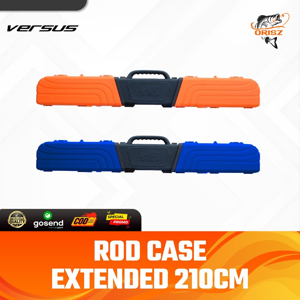 Rod Case VERSUS Extended Hard Case Joran 150-220cm Kapasitas 5-8 Joran Spinning & Overhead