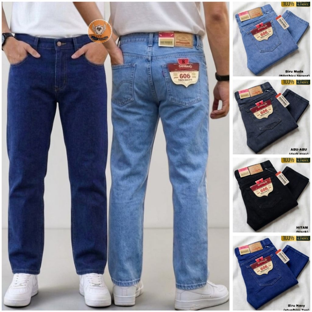 Celana Jeans Panjang king LEA 606 Standar Reguler Basic Original High Quality
