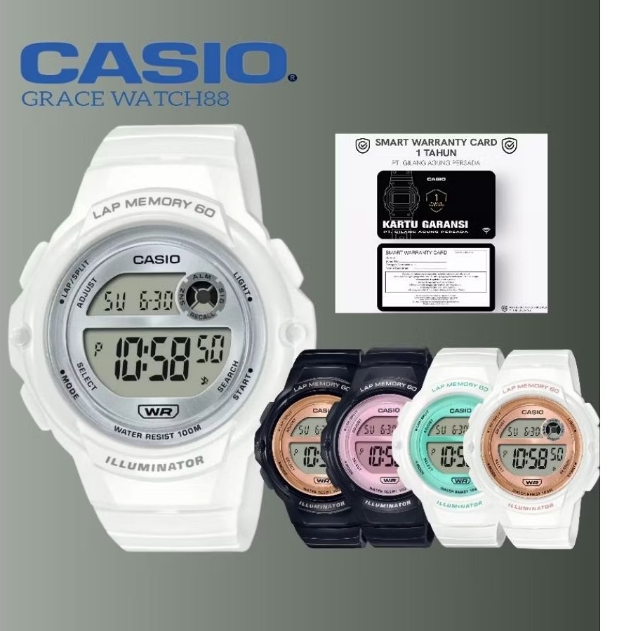 Jam tangan wanita casio digital lws-1200h series jam tangan casio original ws-1200h