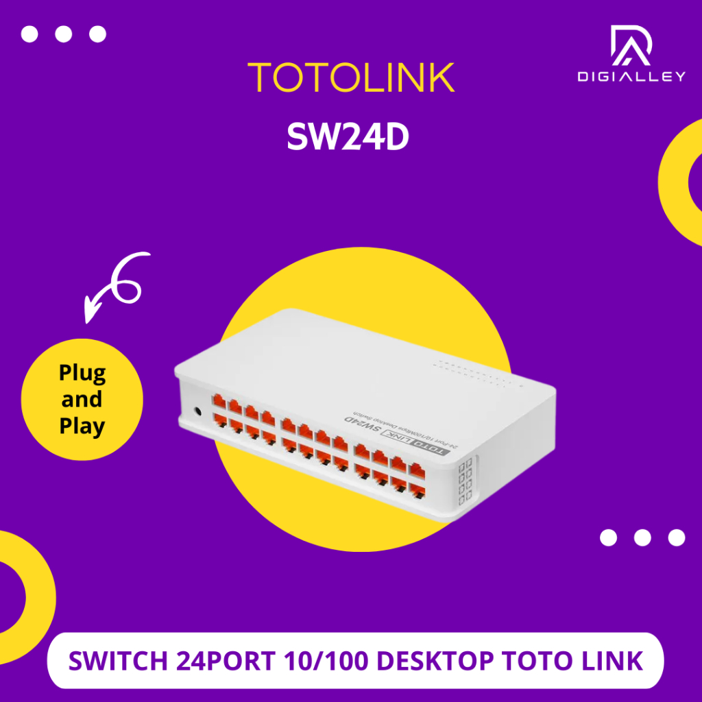 TOTOLINK SW24D SWITCH 24PORT 10/100 DESKTOP TOTO LINK SW24D