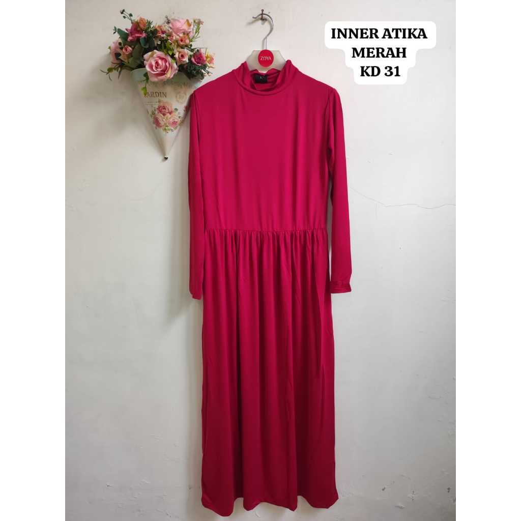 ZOYA INNER GAMIS INNER ATIKA WARNA MERAH