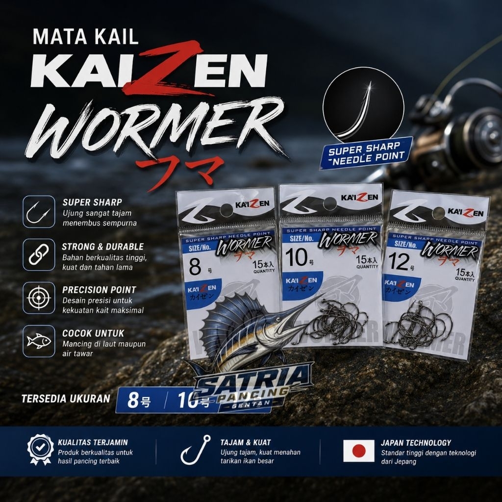 Kail Pancing Kaizen Wormer